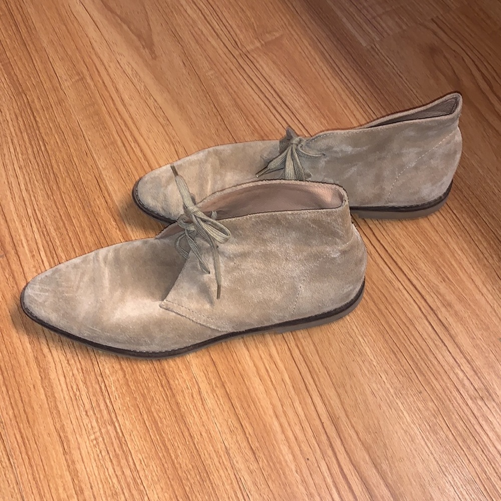 J Crew Tan MacAlister Ankle Boots Size 10